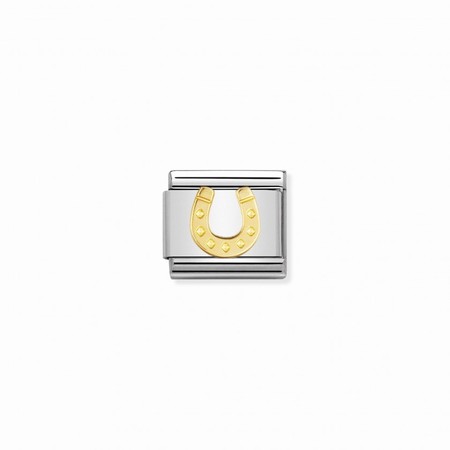 Nomination Gold Danish Horseshoe Composable Charm